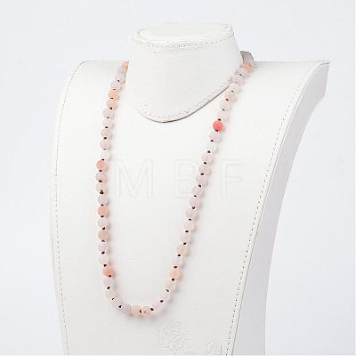Natural Agate Necklaces NJEW-D264-19-1