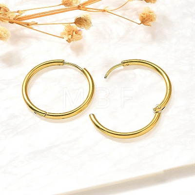 304 Stainless Steel Hoop Earrings for Women EJEW-M068-15G-G-1