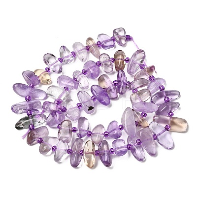Natural Ametrine Beads Strands G-L649-A09-01-1