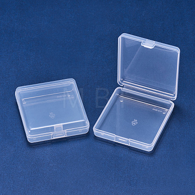 Transparent Plastic Bead Containers CON-BC0004-61-1