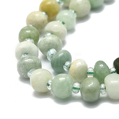 Natural Myanmar Jade Beads Strands G-E576-60-1