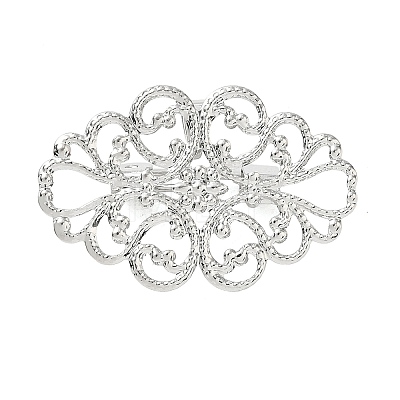Flower Brass Lapel Pin Brooches for Clothes KK-CBA19A0-03P-1