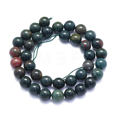 Natural Bloodstone Beads Strands G-K310-C04-8mm-1