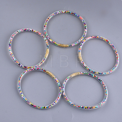 PVC Plastic Buddhist Bangle Sets X-BJEW-T008-10-1