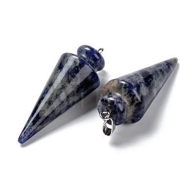 Natural Sodalite Pendants G-K311-47F-1