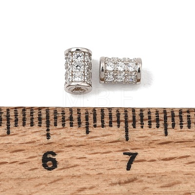 925 Sterling Silver Micro Pave Clear Cubic Zirconia Beads SE-CBAF1B2-13B-P-1