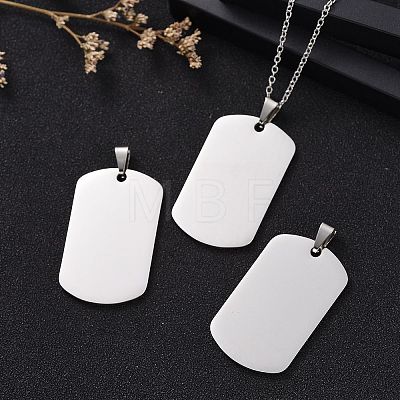 Anti-Tarnish 304 Stainless Steel Pendants STAS-I311-03A-P-1