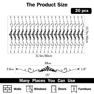 PVC Wall Stickers DIY-WH0377-042-1