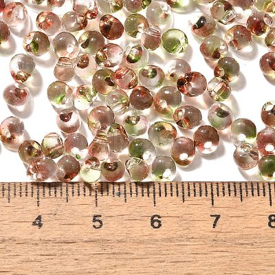 Transparent Baking Paint Glass Seed Beads SEED-P006-02B-06-1