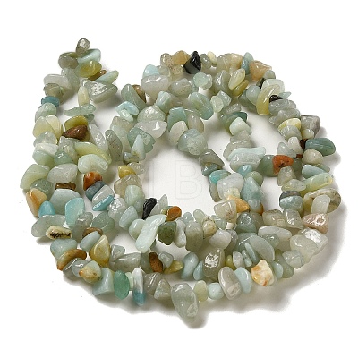 Natural Amazonite Chips Beads Strands G-M205-12-01-1