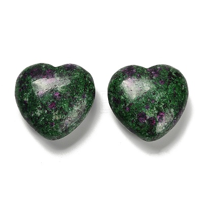 Natural Sesame Jasper Heart Display Decorations G-P562-02A-1