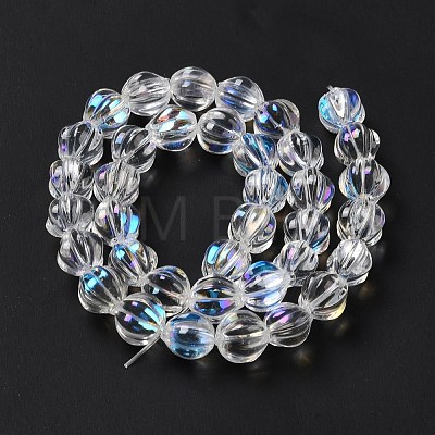 Transparent Glass Beads Strands GLAA-F114-02B-10-1