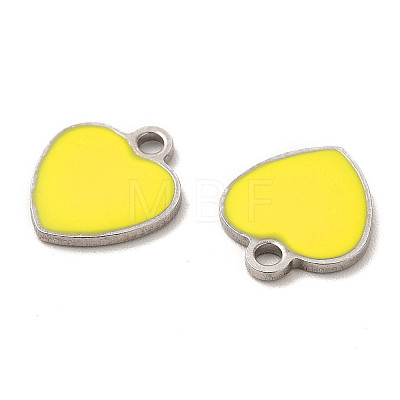 304 Stainless Steel Enamel Pendants STAS-M308-16P-01-1