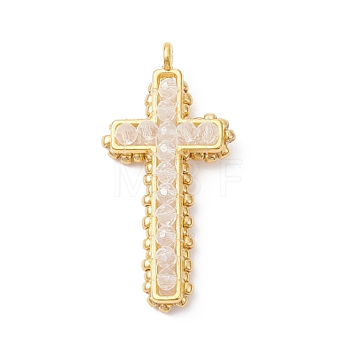 Electroplate Glass Pendants PALLOY-MZ01132-02-1