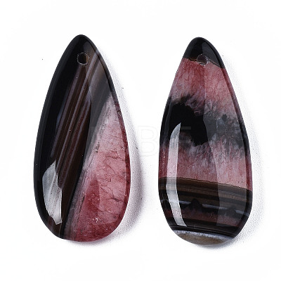 Natural Brazilian Agate Pendants X-G-S364-099A-1