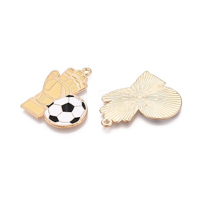 Alloy & Enamel Pendants ENAM-T021-64G-1