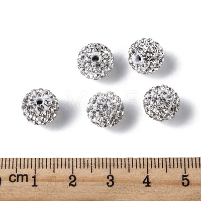 Grade A Rhinestone Pave Disco Ball Beads RB-Q102-12-1