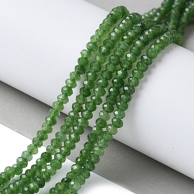 Dyed Natural Malaysia Jade Rondelle Beads Strands G-E316-2x4mm-57-1