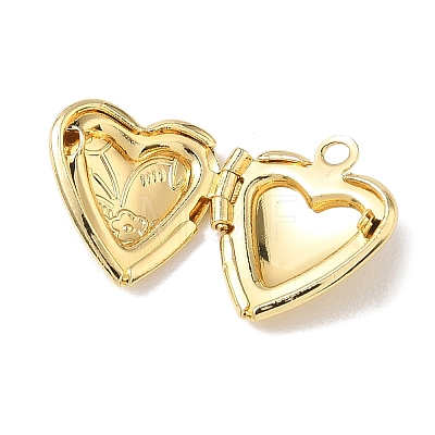 Valentine's Day Brass Locket Pendants KK-L268-022G-01-1