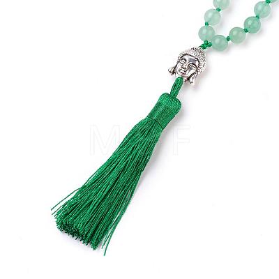 Tassel Pendant Necklaces NJEW-P191-A06-1