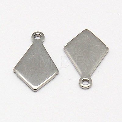 304 Stainless Steel Stamping Blank Tag Pendants STAS-K002-03A-1