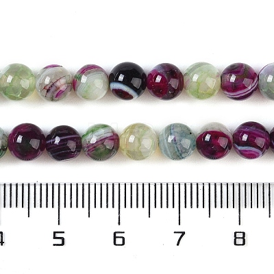 Natural Striped Agate/Banded Agate Beads Strands X-G-Z060-A01-A21-1