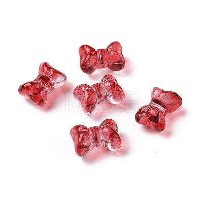 Transparent Spray Painted Glass Beads GLAA-I050-11-1