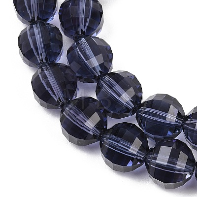 Faceted Round K9 Glass G-M182-10mm-20A-1