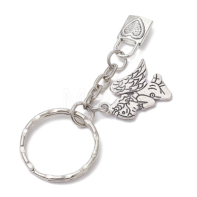 Valentine's Day Theme Alloy Keychains KEYC-JKC01052-04-1