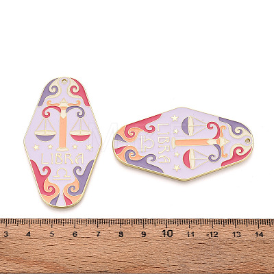 Rack Plating Alloy and Enamel Big Pendants X1-ENAM-T021-29I-1