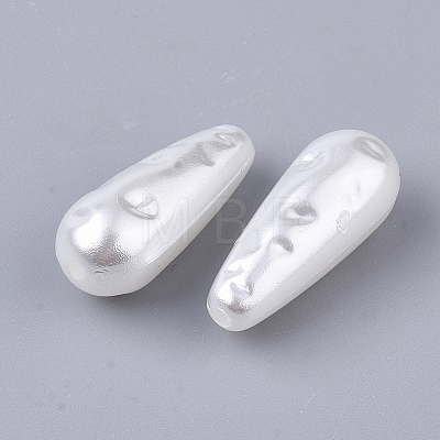 ABS Plastic Imitation Pearl Beads X-OACR-T022-07-1
