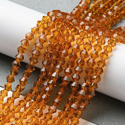 Transparent Glass Beads Strands GLAA-F029-4mm-28-1