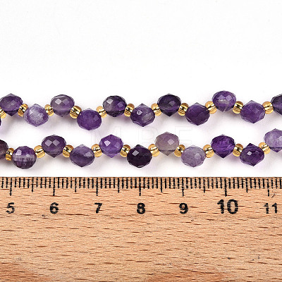 Natural Amethyst Beads Strands G-T141-48-1
