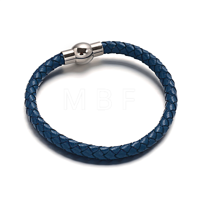 Leather Cord Braided Bracelet Making BJEW-E273-03-1