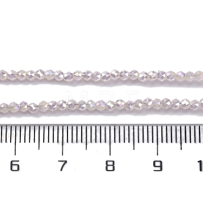 Electroplate Glass Beads Strands EGLA-H107-01A-A02-1