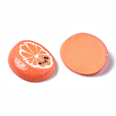 Spray Painted Resin Cabochons CRES-Q215-010-1