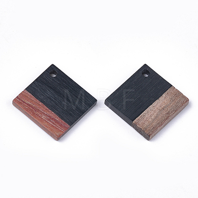 Resin & Walnut Wood Pendants RESI-S358-53A-1