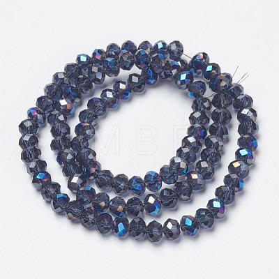 Electroplate Glass Beads Strands EGLA-A034-T6mm-I08-1