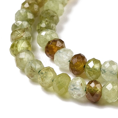 Natural Green Garnet Beads Strands G-E194-05-1