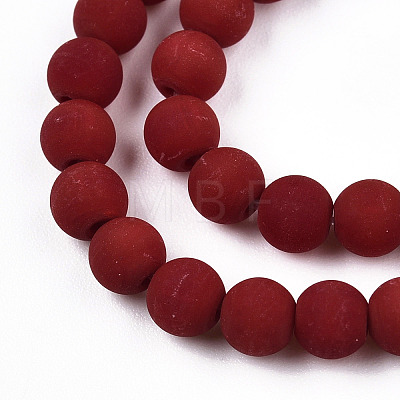 Opaque Glass Beads Strands GLAA-T032-P4mm-MD05-1
