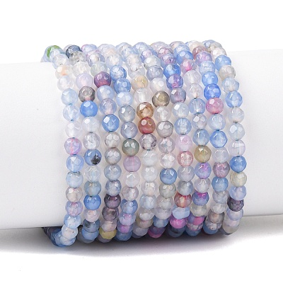 Natural Agate Bead Strands G-G882-4mm-C02-1