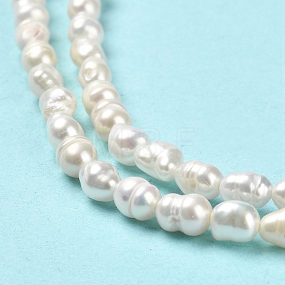Natural Cultured Freshwater Pearl Beads Strands PEAR-E016-126-1