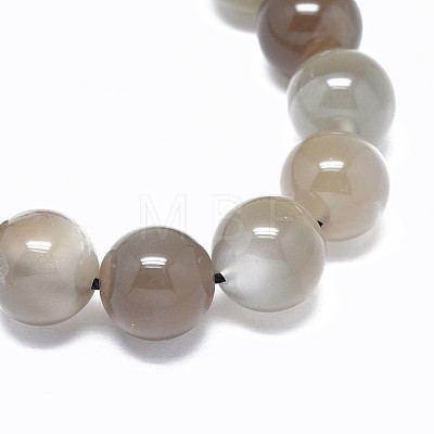 Natural Grey Moonstone Beads Strands G-F632-29-03-1