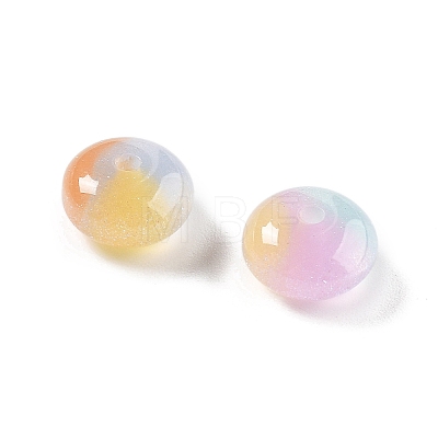 Two Tone Transparent Resin Beads RESI-S013-01B-1