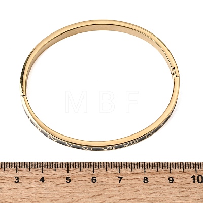 304 Stainless Steel Enamel Hinged Bangles BJEW-D408-45G-1