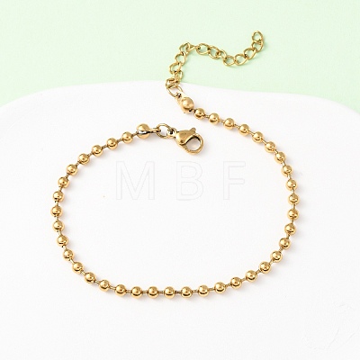 304 Stainless Steel Ball Chain Bracelets LS-BJEW-C134-01C-G-1