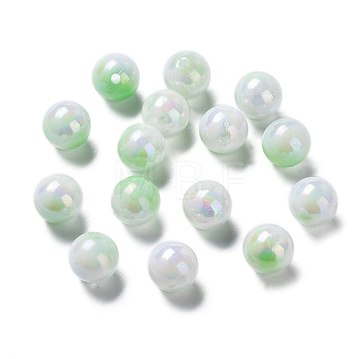 Two Tone Opaque Acrylic Beads LS-SACR-P024-01B-W03-1