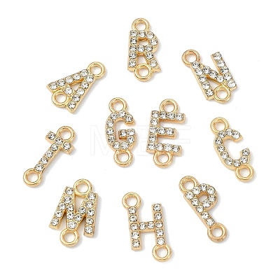 26Pcs 26 Styles Alloy Crystal Rhinestone Connector Charms FIND-CJZ0001-001KCG-1