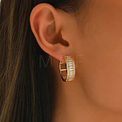 Brass Hoop Earrings KZ9800-1