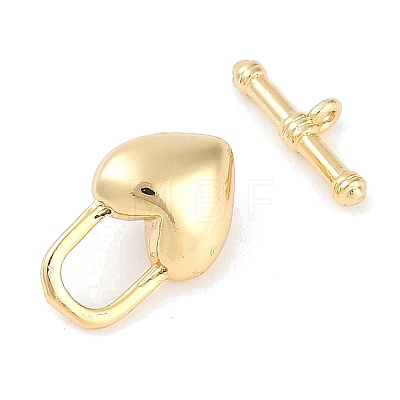 Brass Toggle Clasps KK-K391-08G-1